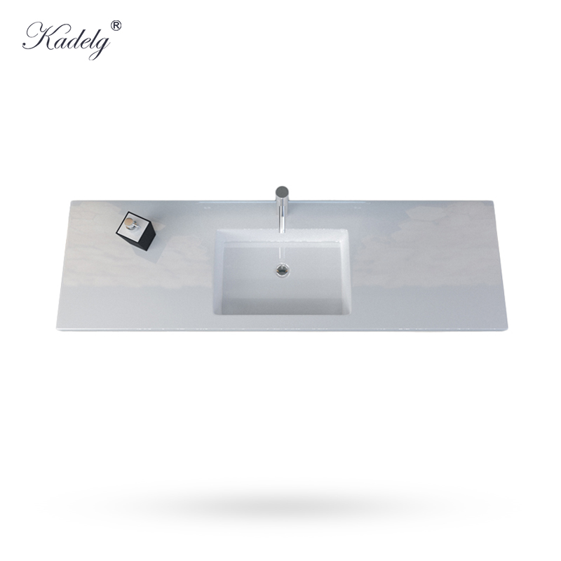 Modern Bathroom Quartz Stone Cabinet Basin