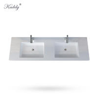 Quartz Vanity Countertop with Sink with Double Bowl