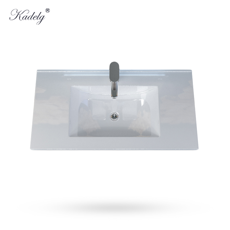 Single Sink Vanity Quartz Top White Color