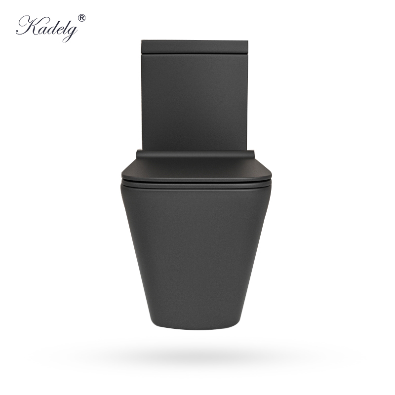 Square Australia Standard Bathroom Matte Black Toilet