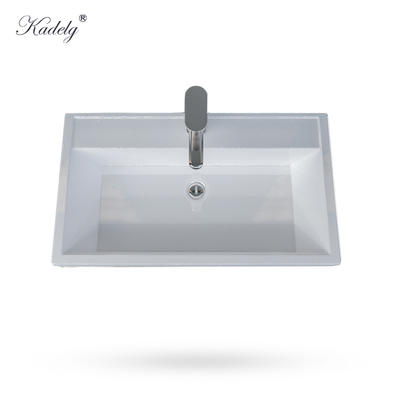 700mm Wall Hung Stone Vanity Unit Bathroom Cabinet Basin