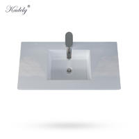 Stone Quartz Vanity Sink Bathroom Design